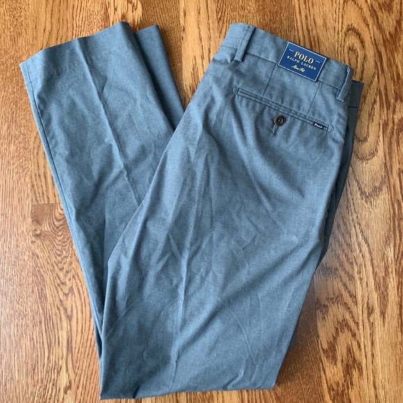 Polo Ralph Lauren Slim Fit Chinos in Grey Heather 34x30 - Picture 2 of 5
